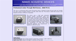 Desktop Screenshot of nikkei-acoustics.com