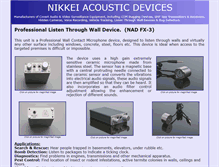 Tablet Screenshot of nikkei-acoustics.com